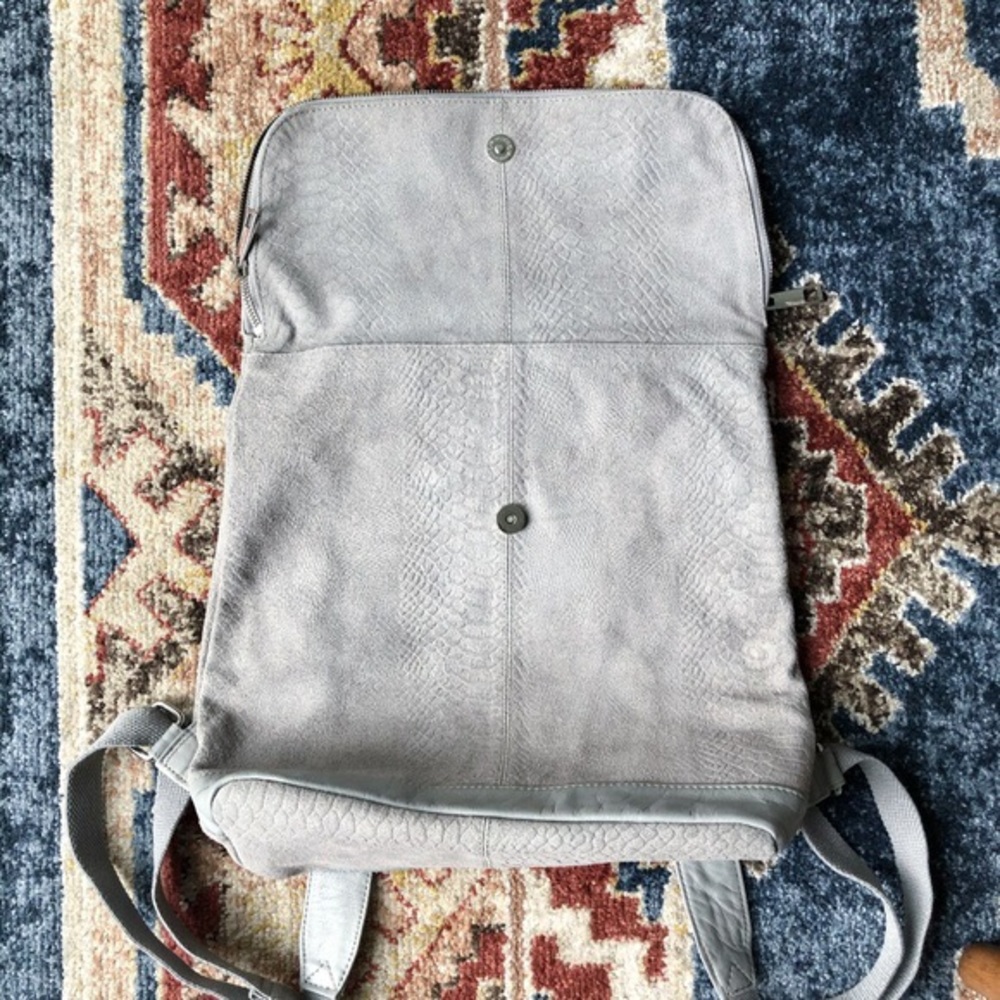 ASOS Leather Embossed Backpack - Picture 4 of 5